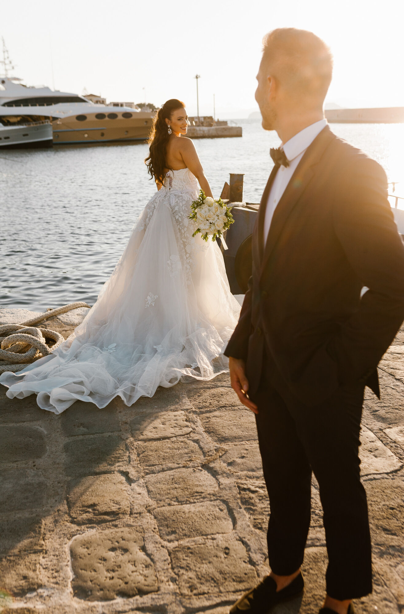 Old Harbour of Chania Wedding