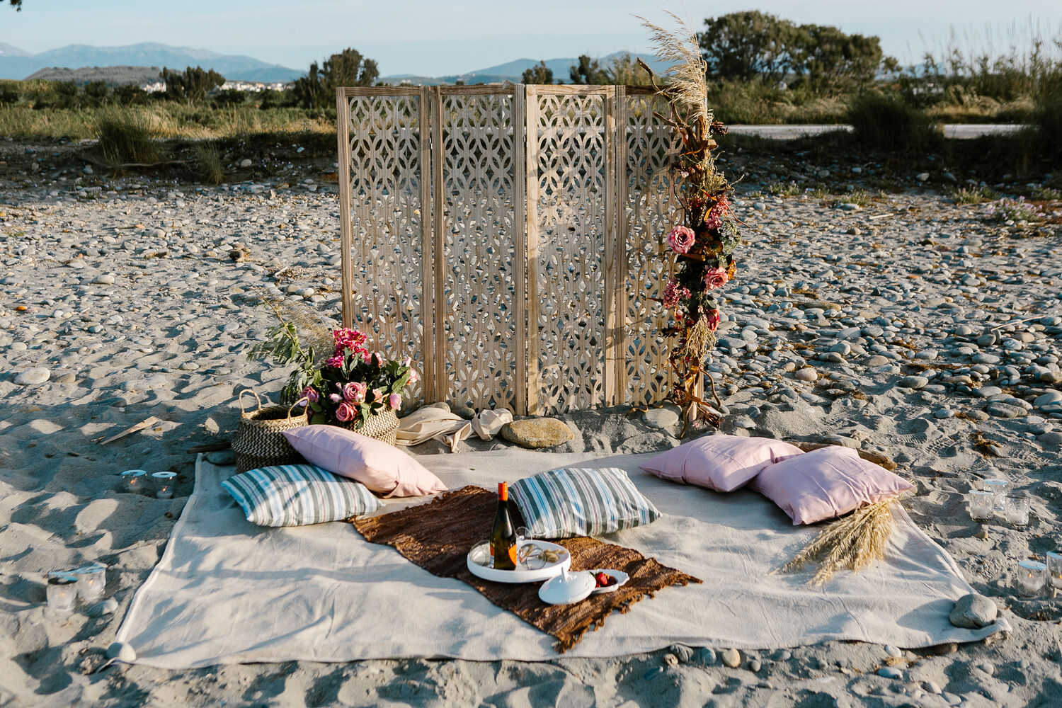 Pic-nic proposal on the beach